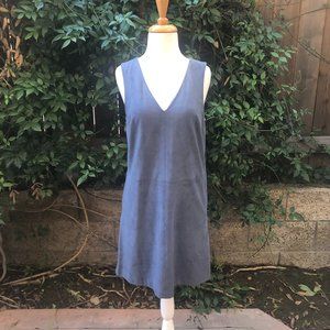NWT 1.State Sleeveless Faux Suede Shift Dress S